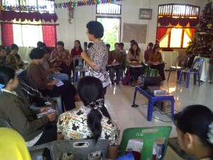 Pelatihan Peningkatan Mutu Tenaga Kependidikan PAUD di Siombu, Nias Barat